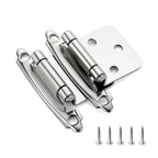 Ravinte Polished Chrome Cabinet Hinges 1/2 Inch Overlay, 60 Pack (30 Pairs) - color: Polished Chrome