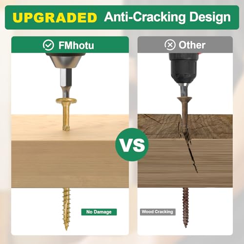 6 Inch Heavy-Duty Outdoor Deck Screws - size: #14 x 6"