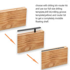 Hidden Shelf Brackets ， Floating Shelf Bracket (Additional Brackets -NO Kits) 16 Inch -2 Pcs - size: 16 Inch - 2 Pcs Additional Brackets - No Kits