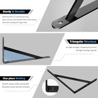 10 Pack L16 x H 10" Heavy Duty Shelf Brackets with Screws Open Floating Shelving Bracket L Brackets Black Metal Shelf Brackets for Shelves, Room, Pantry,Garage - size: L 16" x H 10" x W 1", style: 10 Pack-Black