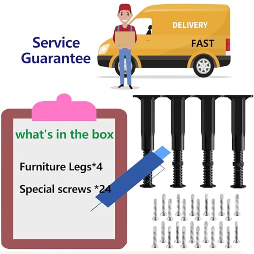 7.6-14.5in Bed Support Legs for Bed Frame Support,Slat Support 4PC - size: 4pcs (7.6-14.5 in Adjustable)