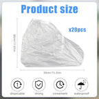 20Pcs Waterproof Shoe Covers for Rain,Non-Slip Disposable Rain Shoe Covers