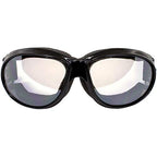 Global Vision Eliminator Dirt Bike Padded Motorcycle Riding Goggles for Men and Women (Black Frame/Smoke Lens) - color: Clear