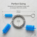Flexible Drain Clog Remover Brush Single Head Extended Reach Cleaning Tool for Bathroom Kitchen and Sink Drains Blue - color: Blue, size: Medium