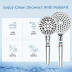 MakeFit Shower Head Filter Replacement Cartridge for SSJ781/DSSJ781/ DSSJ781-01/DSS1581 MakeFit Filtered Handheld Shower Head (2-PACK) - style: 2-PACK