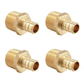 4-PACK EFIELD Pex Crimp Fitting,1/2"Male Adapter(PEX1807017-4) - size: P4, style: 1/2 x 1/2