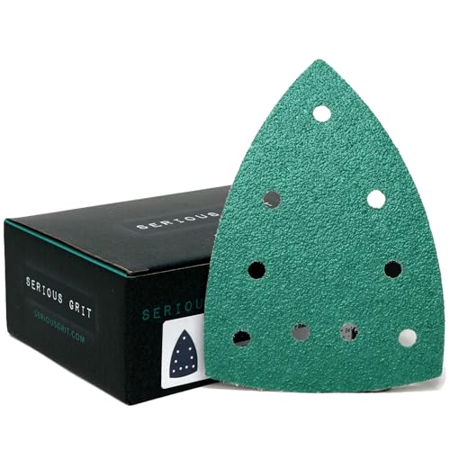 Serious Grit - 4" x 6" Delta P40 Grit Sanding Sheets - 25 Pack Box - size: 40 Grit