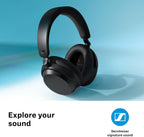 Sennheiser Accentum Noise-Cancelling Wireless Over-Ear Headphones - Black
