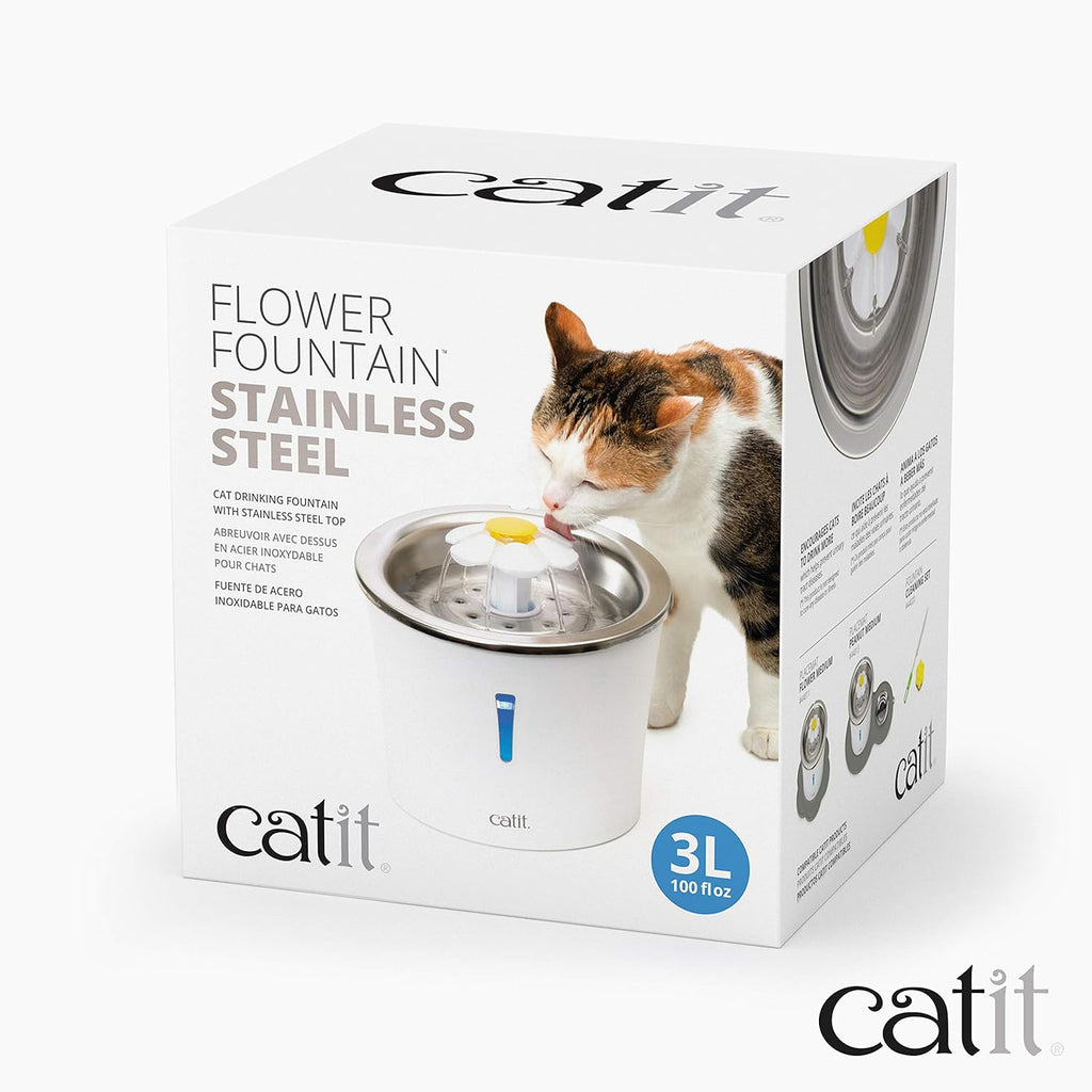 Catit 2.0 StainlessSteel Flower Fountain