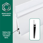 Aluminum and Vinyl CINCH® Self-adhesive Door Sweep