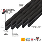 Aluminum and Vinyl CINCH® Self-adhesive Top and Sides Door Seal Kit