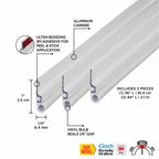 Aluminum and Vinyl CINCH® Self-adhesive Top and Sides Door Seal Kit
