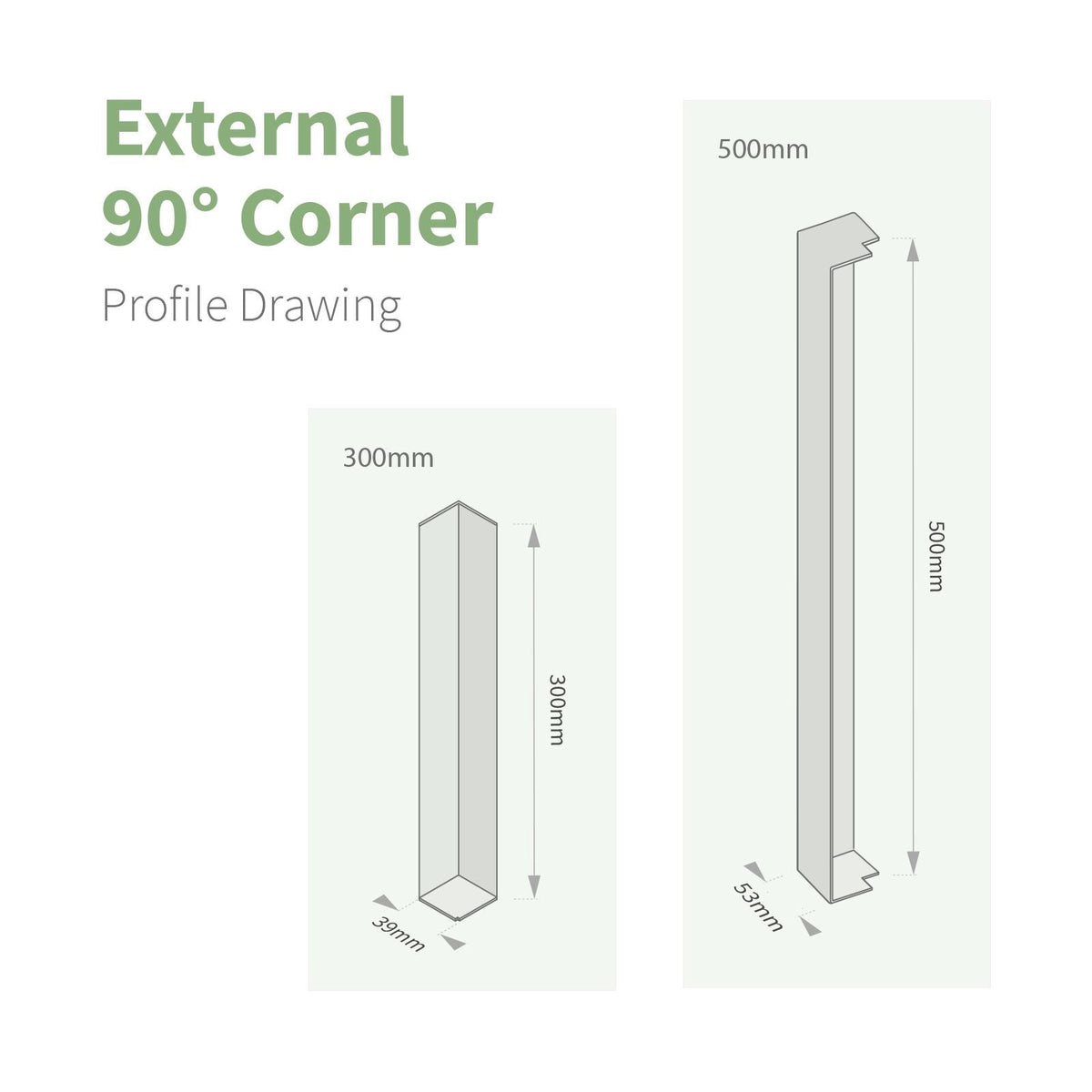Concord Fascia 90° External Corner