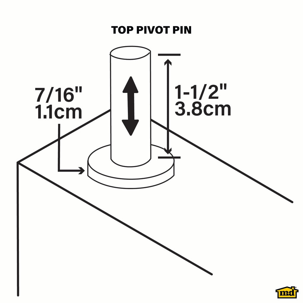 Top Pivot Pin for Bi-fold Doors