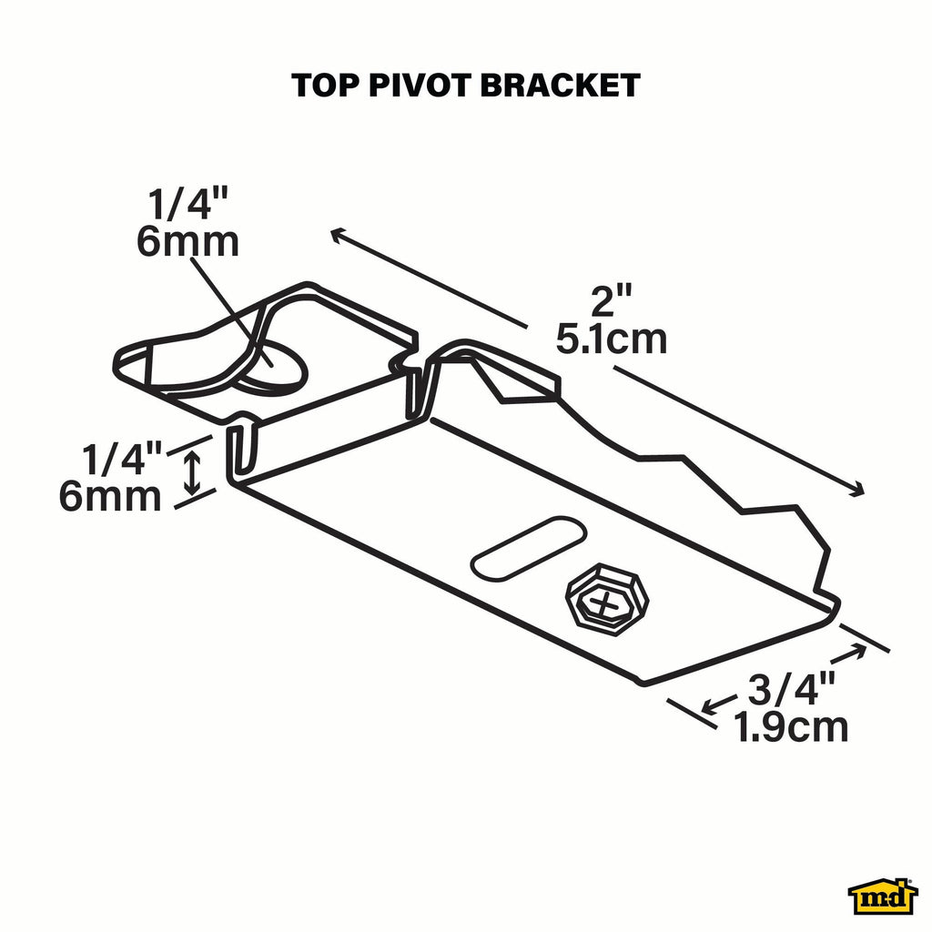 Top Pivot Bracket for Bi-fold Doors
