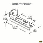 Bottom Pivot Jamb Mount Bracket for Bi-fold Doors