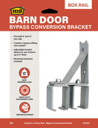 Heavy-Duty Bypass Conversion Bracket for Exterior Barn Doors
