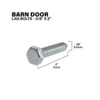 Lag Bolts for Exterior Barn Doors