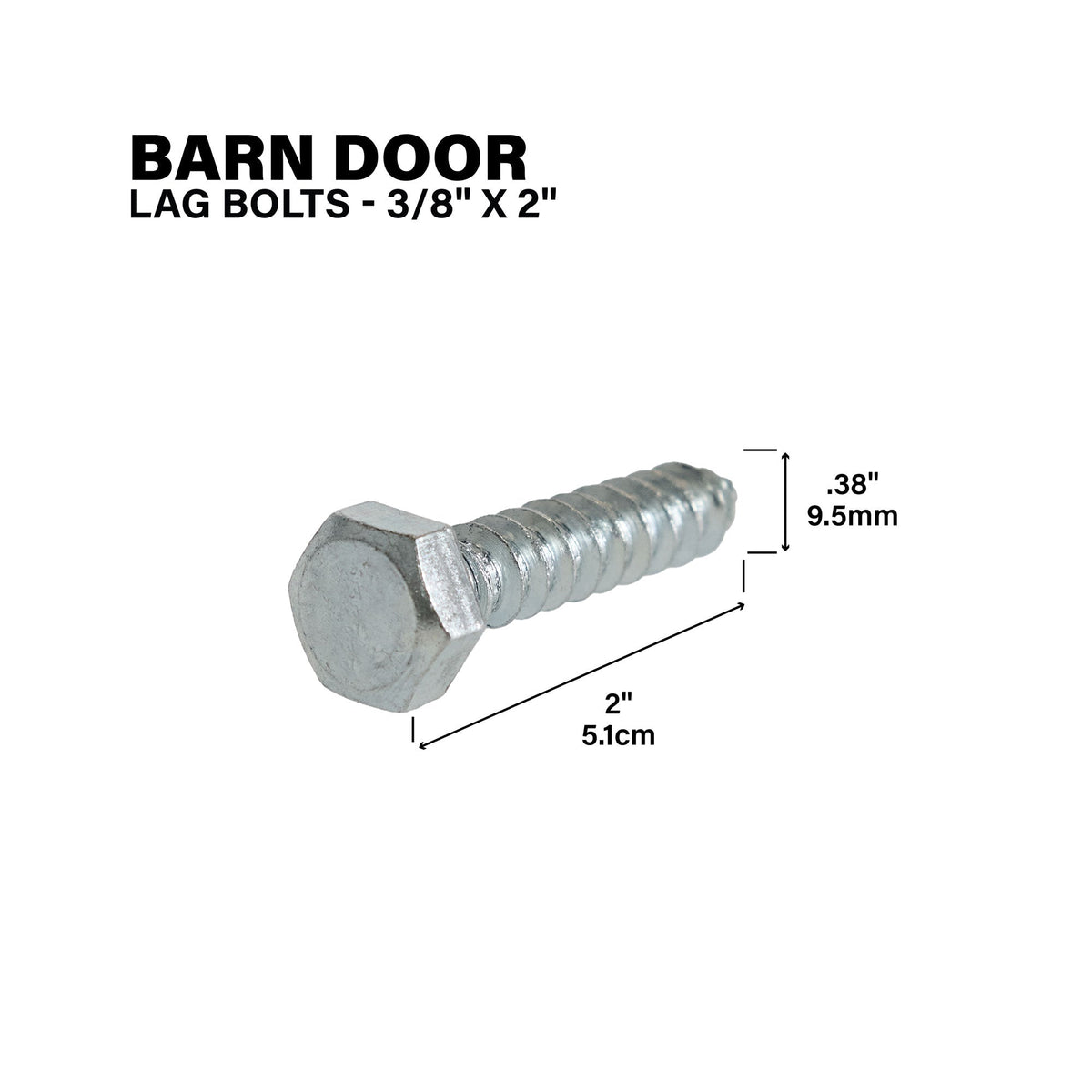 Lag Bolts for Exterior Barn Doors