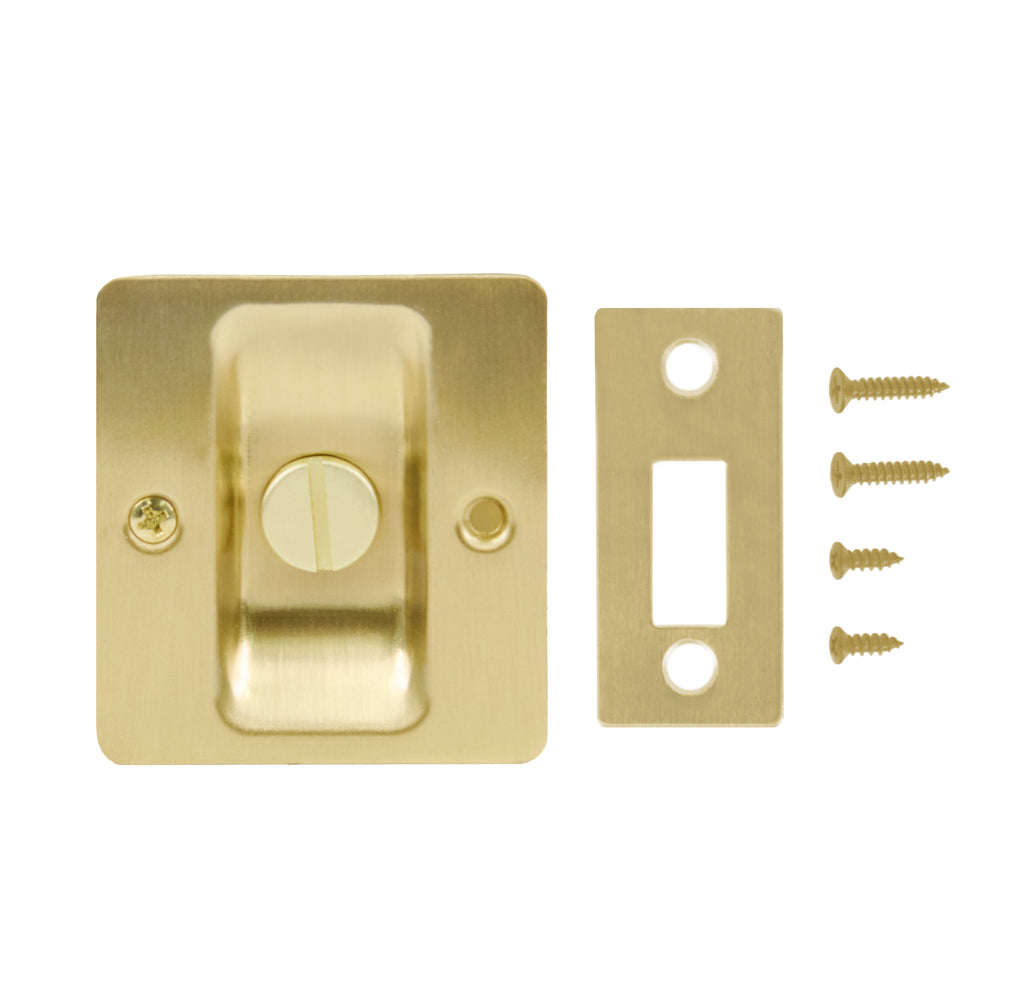 Lockable Square Pull for Pocket Doors