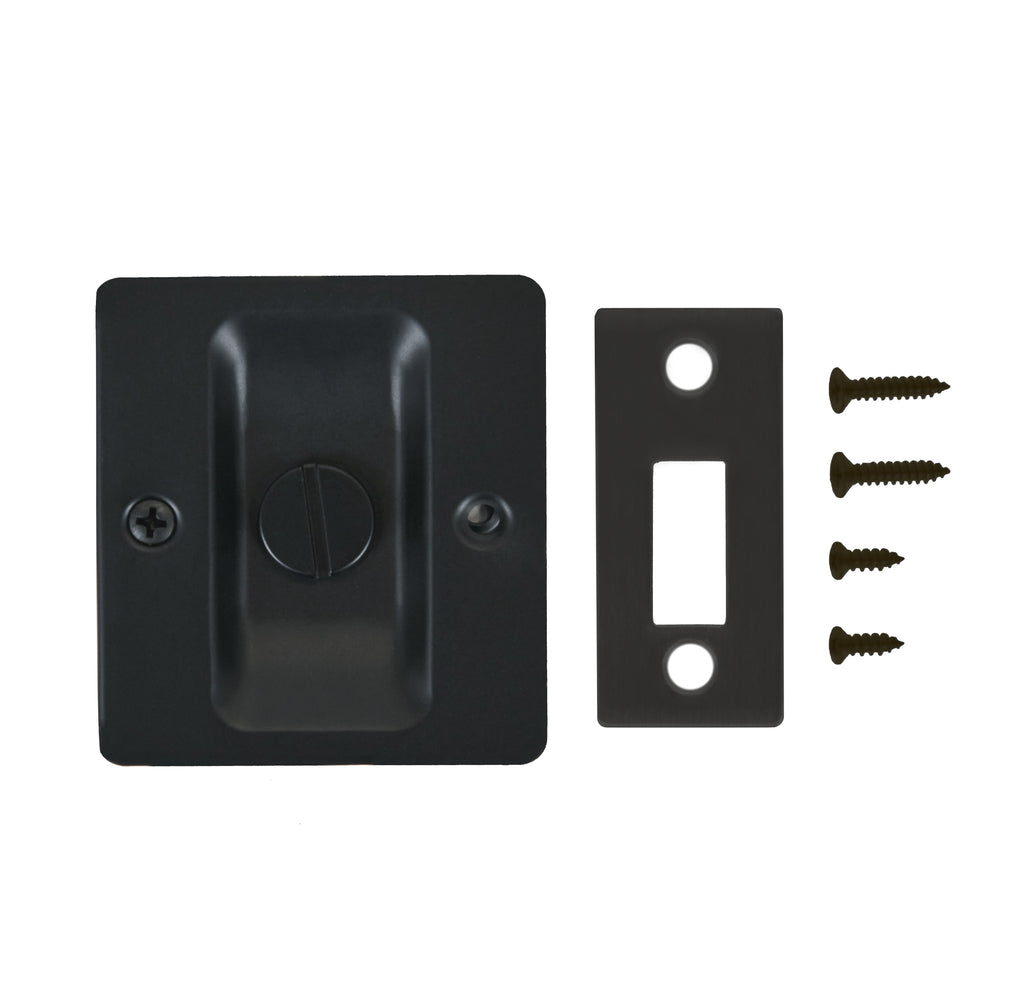 Lockable Square Pull for Pocket Doors