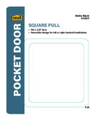 Square Pull for Pocket Doors