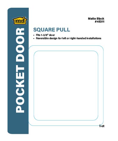 Square Pull for Pocket Doors