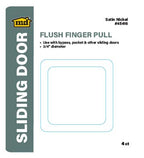 3/4" Flush Finger Pull for Sliding Doors