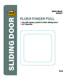 3/4" Flush Finger Pull for Sliding Doors