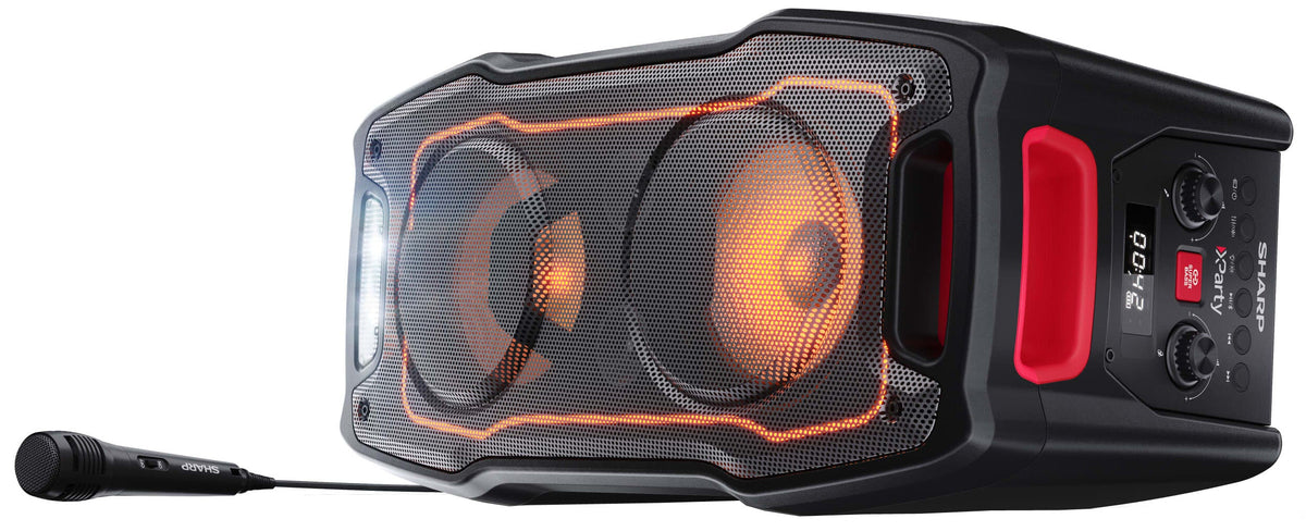 Sharp PS-932 XParty Sing 180W Bluetooth Rechargeable Party Speaker - Black