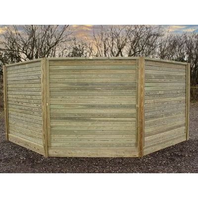 Slotted Corner Post (Angled for 30/45 Degrees) for 2.1m Fence