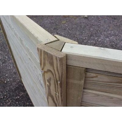 Slotted Corner Post (Angled for 30/45 Degrees) for 2.1m Fence