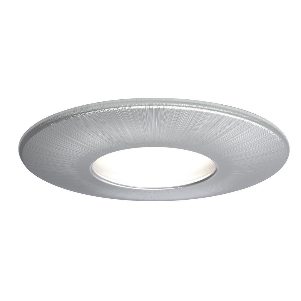 4lite WiZ Connected Fire-Rated IP65 GU10 Smart LED Downlight - Satin Chrome - Maplin