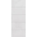 4 Line Horizontal Primed Internal Fire Door FD30 - All Sizes