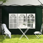 Gazebo Sidewalls with Window for 3x3(m) or 3x6m Gazebo Canopy, 2 Pack Sides Replacement, Green