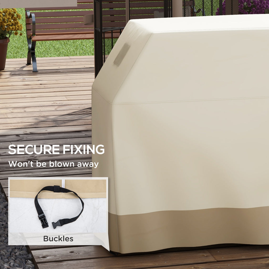 300D Oxford Fabric Barbecue Covers for Rectangular Gas Grill, 152 x 66 x 115cm, Beige