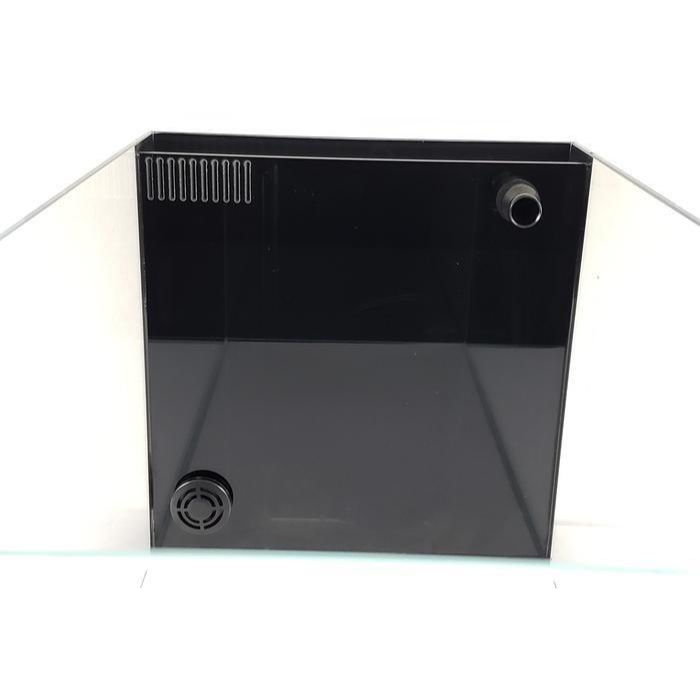 3.8 Gallon CRYSTAL 45 Degree Low Iron Ultra Clear Aquarium with Built in Side Filter-Lifegard Aquatics
