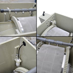 Pond Submerged Macro Drum Filter For Koi Ponds Filters Ponds Up To 8,383 Gallons At 9,415 Gallons Per Hour (GPH)