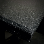 Muscle Motion Premium Commercial Rubber Gym Flooring - Black 1m x 1m x 15mm