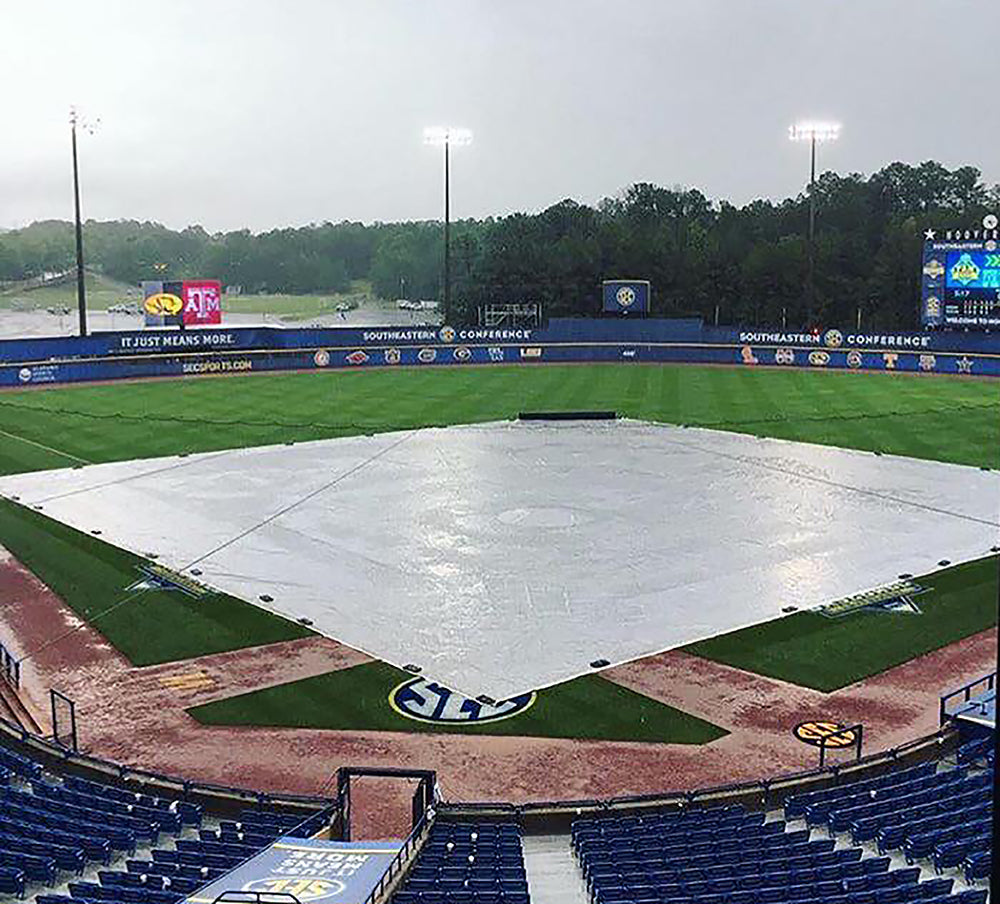 Baseball / Softball Infield Tarp | 14 mil Athletic Field Cover USA Made