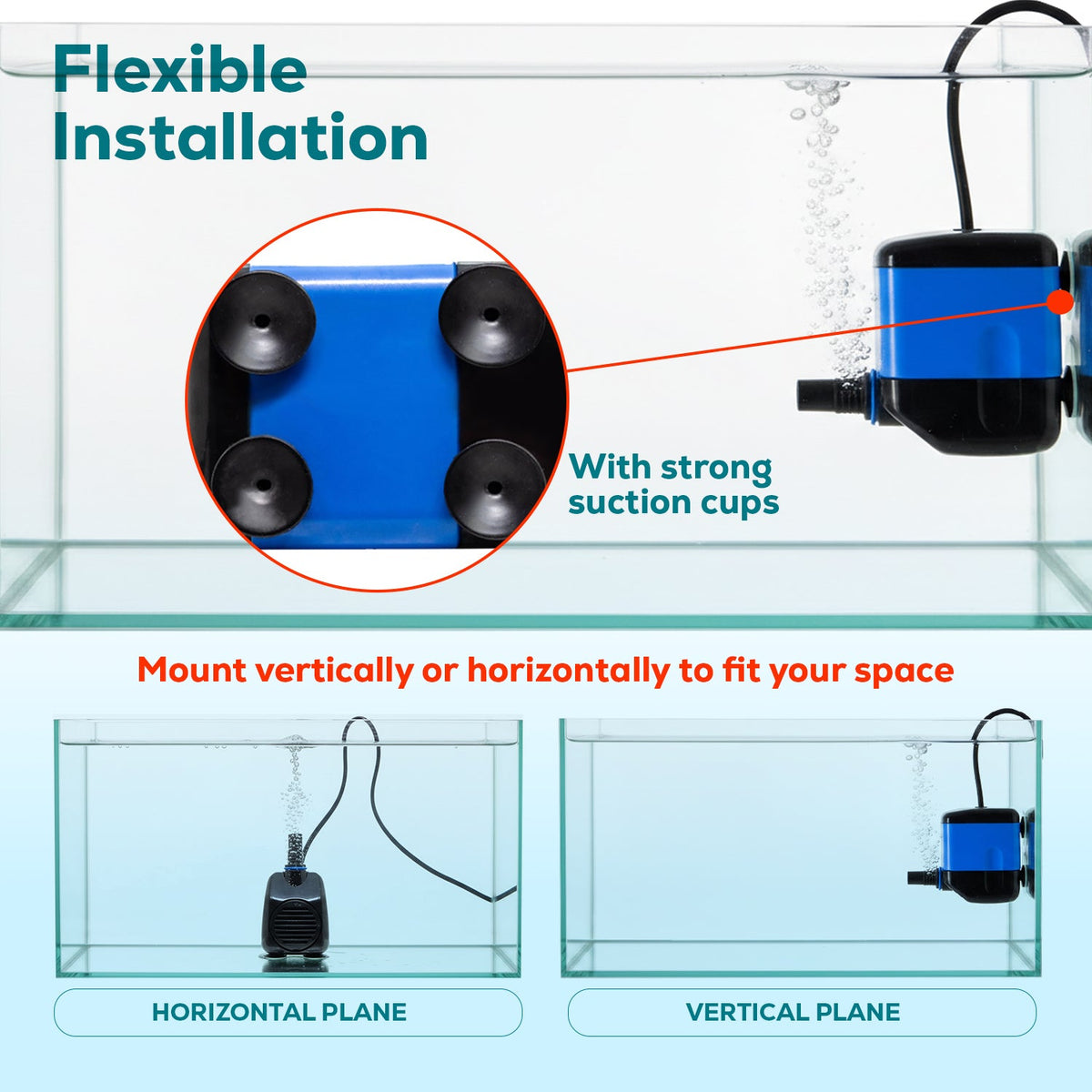 Aqua Dream 265 GPH Submersible Pump Aquarium Powerhead