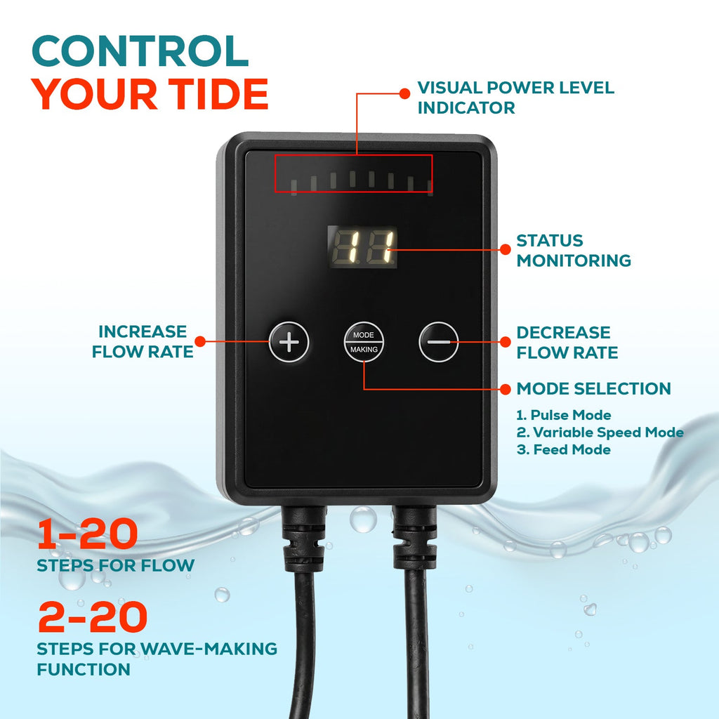 Aqua Dream 24V DC Eco Marine Aquarium Wave Water Pump 320 GPH