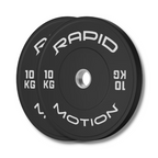 Rapid Motion Olympic Black Bumper Plates Package 70/100/150kg set