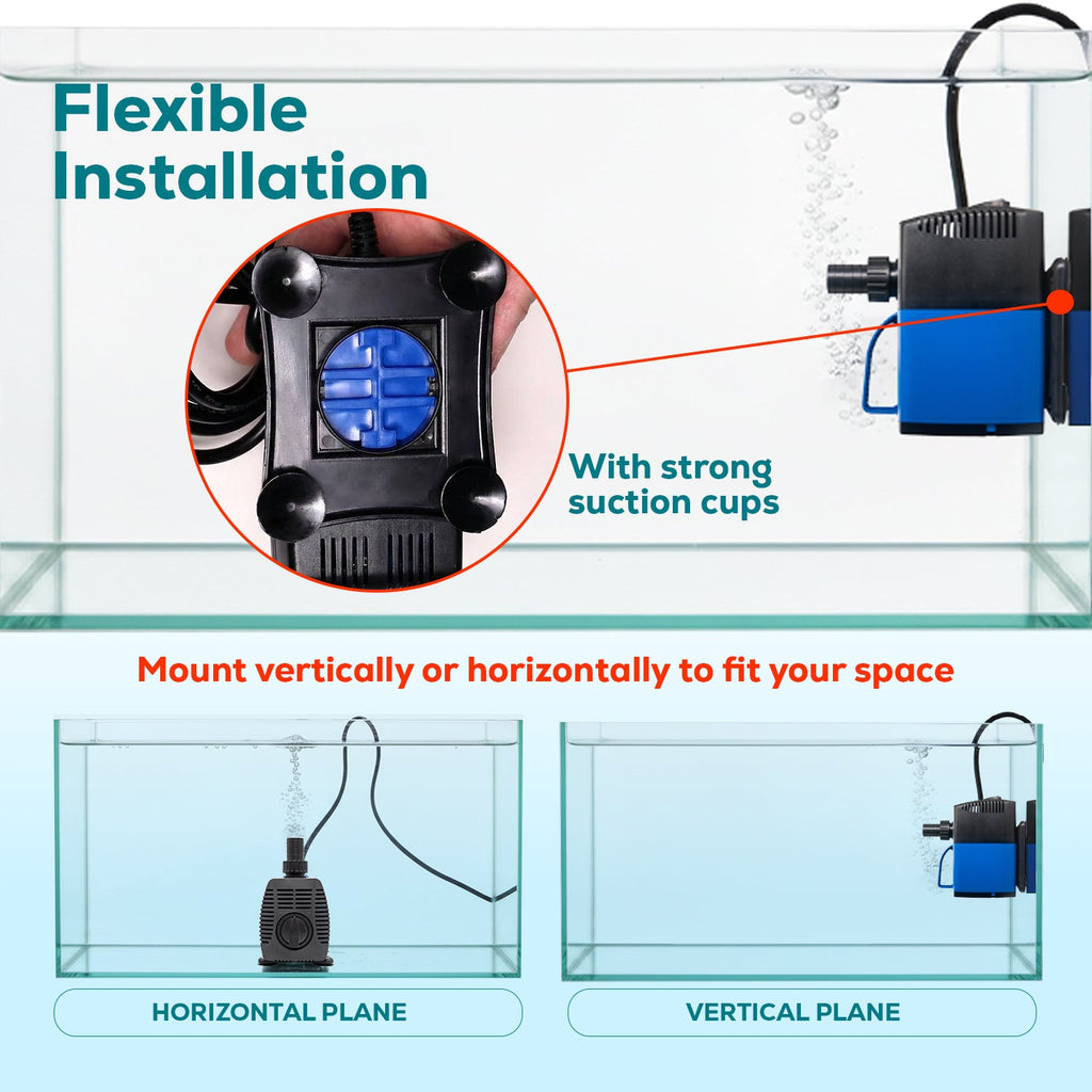 Aqua Dream 1200 GPH Amphibious Water Aquarium Pump