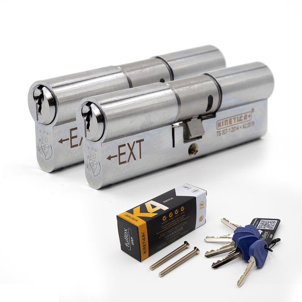Example of Fullex Kinetica+ K4 3* Keyed-Alike Euro Cylinders