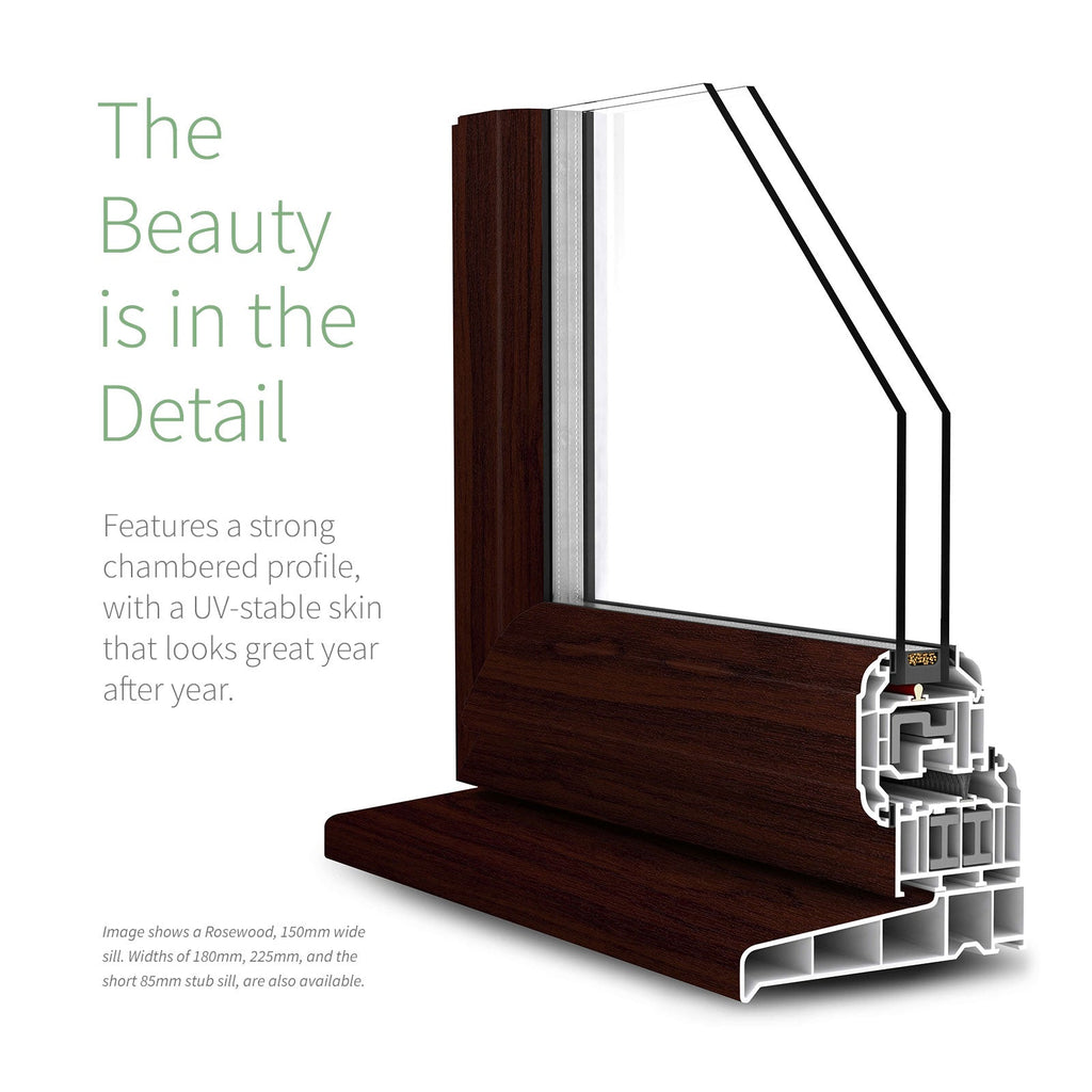 180mm Profile 22 Window Sill (with End Caps)