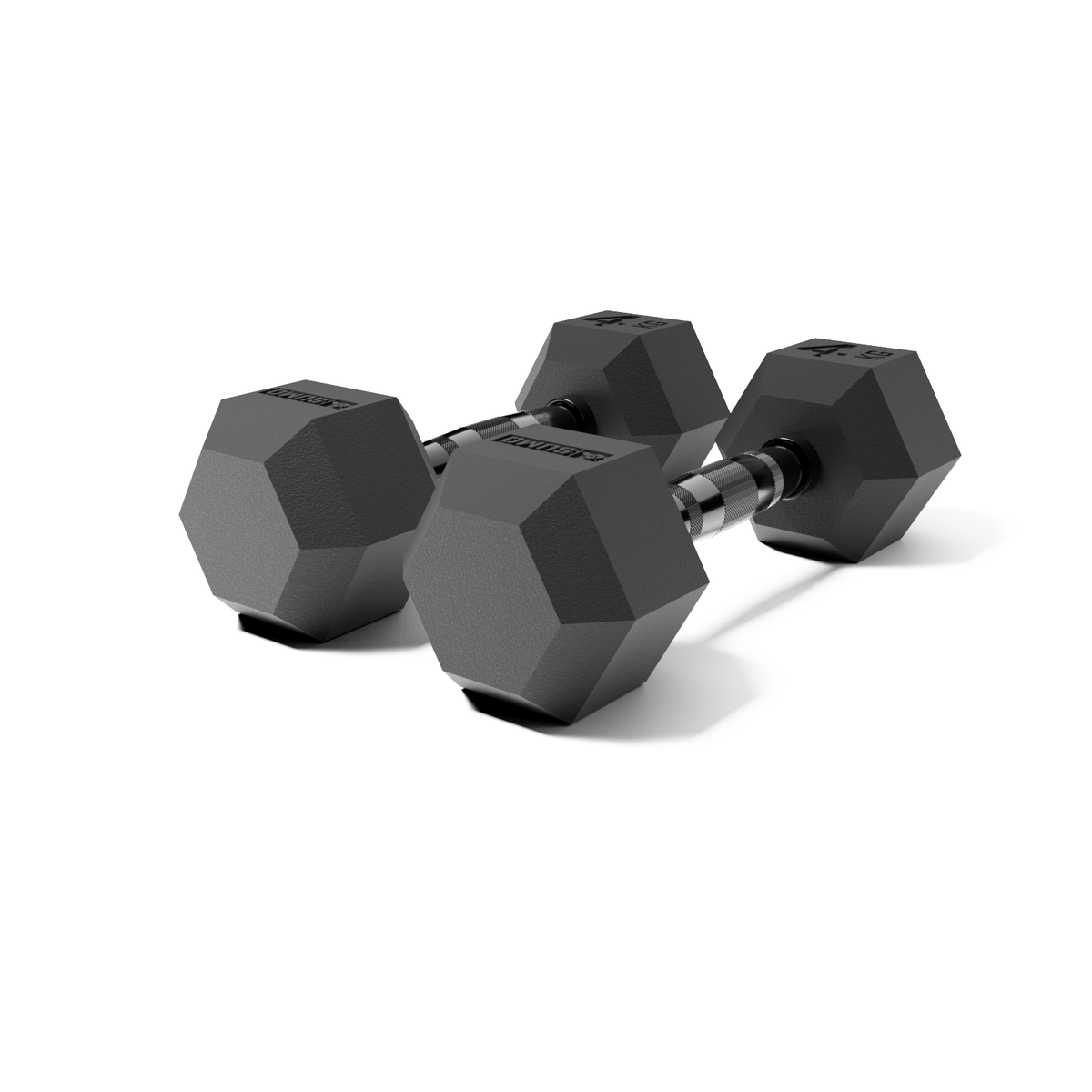 4kg Black Hex Dumbbell Pair