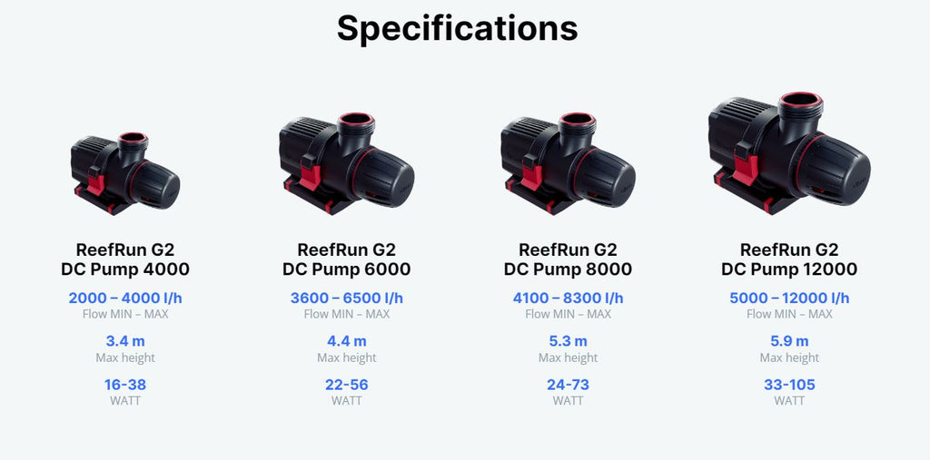 Red Sea ReefRun G2 Smart DC Aquarium Pumps