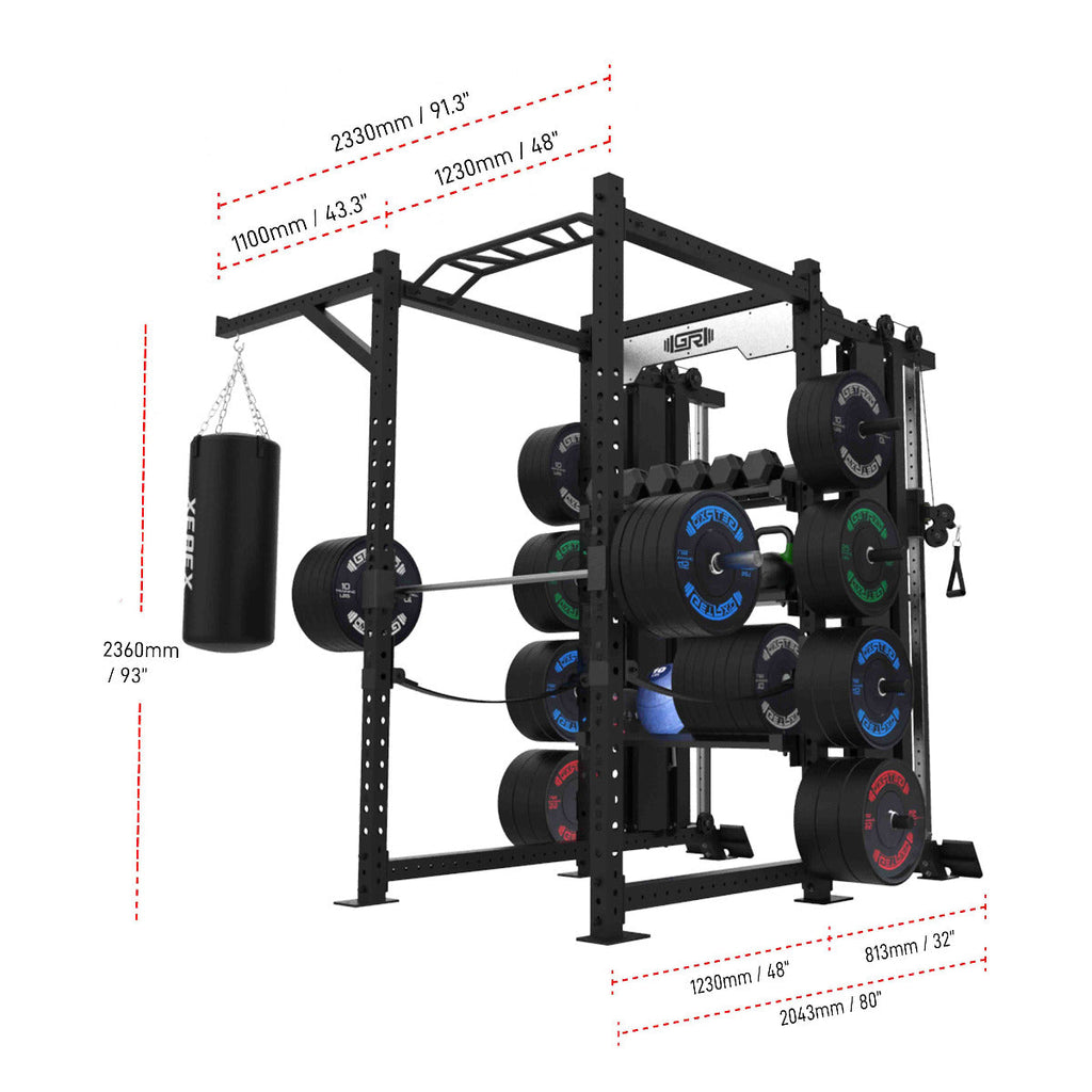 4-Post Builder® Power Rack (4' Depth)