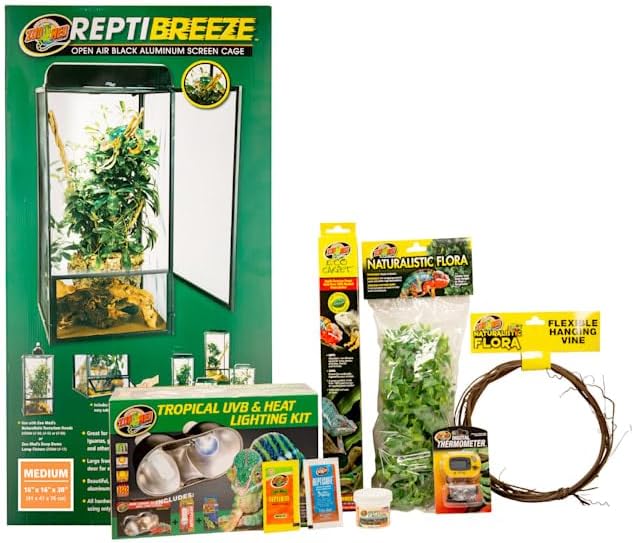 Zoo Med ReptiBreeze Chameleon Starter Kit (16" x 16" x 30")